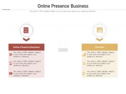Online presence business ppt powerpoint presentation inspiration graphics tutorials cpb