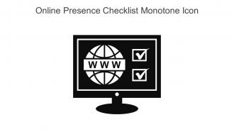 Online Presence Checklist Monotone Icon In Powerpoint Pptx Png And Editable Eps Format