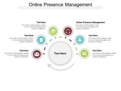 Online presence management ppt powerpoint infographic template example cpb