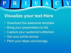 Online privacy protection internet powerpoint templates ppt themes and graphics 0113