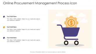 Online Procurement Management Process Icon