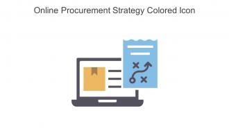 Online Procurement Strategy Colored Icon In Powerpoint Pptx Png And Editable Eps Format