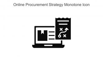 Online Procurement Strategy Monotone Icon In Powerpoint Pptx Png And Editable Eps Format