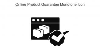 Online Product Guarantee Monotone Icon In Powerpoint Pptx Png And Editable Eps Format
