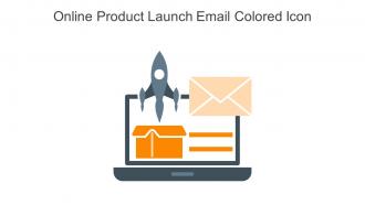 Online Product Launch Email Colored Icon In Powerpoint Pptx Png And Editable Eps Format