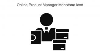 Online Product Manager Monotone Icon In Powerpoint Pptx Png And Editable Eps Format