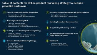 Online Product Marketing Strategy To Acquire Potential Customers Complete Deck Template Captivating