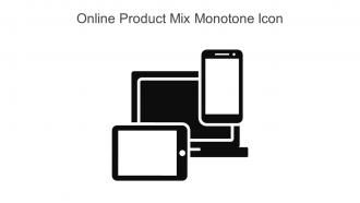 Online Product Mix Monotone Icon In Powerpoint Pptx Png And Editable Eps Format