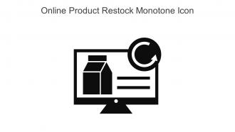 Online Product Restock Monotone Icon In Powerpoint Pptx Png And Editable Eps Format