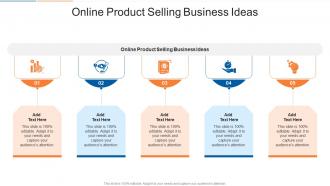 Online Product Selling Business Ideas In Powerpoint And Google Slides Cpb
