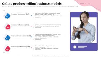 Online Product Selling Business Models
