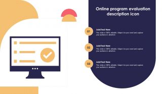 Online Program Evaluation Description Icon