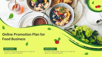 Online Promotion Plan For Food Business Ppt Slides Background Images