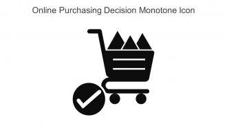 Online Purchasing Decision Monotone Icon In Powerpoint Pptx Png And Editable Eps Format