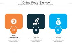 Online radio strategy ppt powerpoint presentation icon structure cpb
