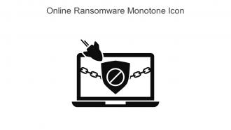 Online Ransomware Monotone Icon In Powerpoint Pptx Png And Editable Eps Format