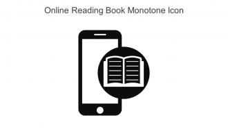 Online Reading Book Monotone Icon In Powerpoint Pptx Png And Editable Eps Format