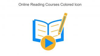Online Reading Courses Colored Icon In Powerpoint Pptx Png And Editable Eps Format