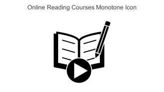 Online Reading Courses Monotone Icon In Powerpoint Pptx Png And Editable Eps Format