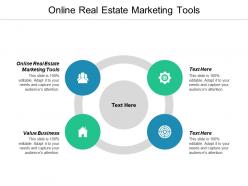 Online real estate marketing tools ppt powerpoint presentation icon maker cpb