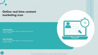 Online Real Time Content Marketing Icon