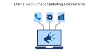 Online Recruitment Marketing Colored Icon In Powerpoint Pptx Png And Editable Eps Format
