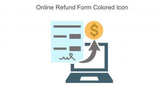 Online Refund Form Colored Icon In Powerpoint Pptx Png And Editable Eps Format