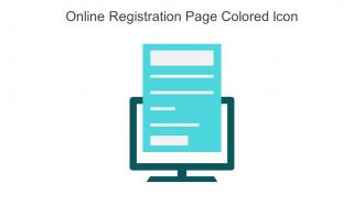 Online Registration Page Colored Icon In Powerpoint Pptx Png And Editable Eps Format
