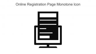 Online Registration Page Monotone Icon In Powerpoint Pptx Png And Editable Eps Format