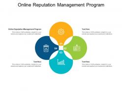 Online reputation management program ppt powerpoint presentation infographics smartart cpb