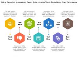 Online Reputation Management Report Globe Location Thumb Down Group Chain Performance