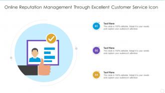 Online reputation management through excellent customer service icon