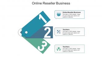 Online reseller business ppt powerpoint presentation model vector cpb