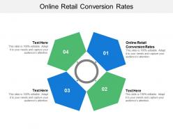 Online retail conversion rates ppt powerpoint presentation file elements cpb