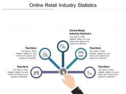 Online retail industry statistics ppt powerpoint presentation gallery designs cpb