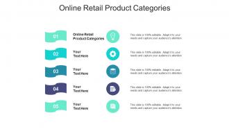 Online retail product categories ppt powerpoint presentation professional gridlines cpb