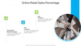 Online Retail Sales Percentage In Powerpoint And Google Slides Cpb