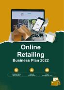 Online Retailing Business Plan Pdf Word Document