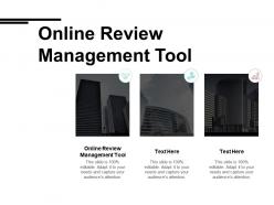Online review management tool ppt powerpoint presentation ideas skills cpb