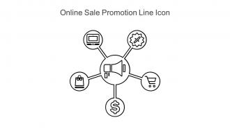 Online Sale Promotion Line Icon