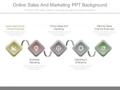 Online sales and marketing ppt background