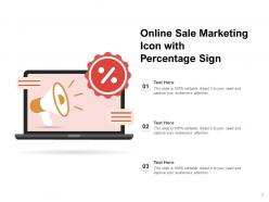 Online Sales Icon Marketing Computer Percentage Dollar Website