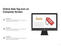 Online Sales Icon Marketing Computer Percentage Dollar Website