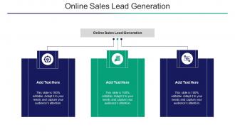 Online Sales Lead Generation Ppt Powerpoint Presentation Infographic Gallery Cpb