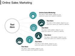 Online sales marketing ppt powerpoint presentation infographic template elements cpb