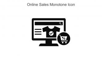 Online Sales Monotone Icon In Powerpoint Pptx Png And Editable Eps Format