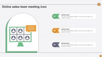 Online Sales Team Meeting Icon
