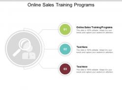 Online sales training programs ppt powerpoint presentation file mockup cpb