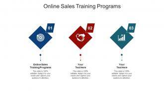 Online sales training programs ppt powerpoint presentation professional icon cpb