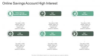 Online Savings Account High Interest In Powerpoint And Google Slides Cpb